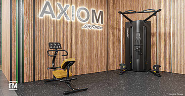 Kernstück für Funktionelles Training:Die Doppel-Kabelzugstation der neuen Axiom-Serie von Life Fitness.