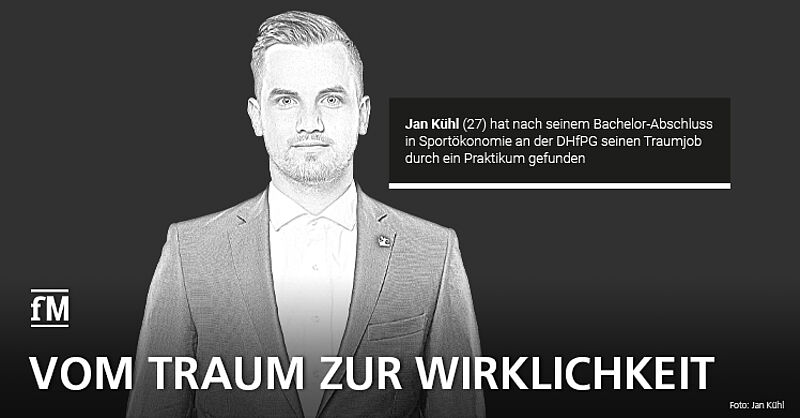 Sportökonom Jan Kühl – So schaffte der ehemalige DHfPG-Student den Sprung in die Sportbranche
