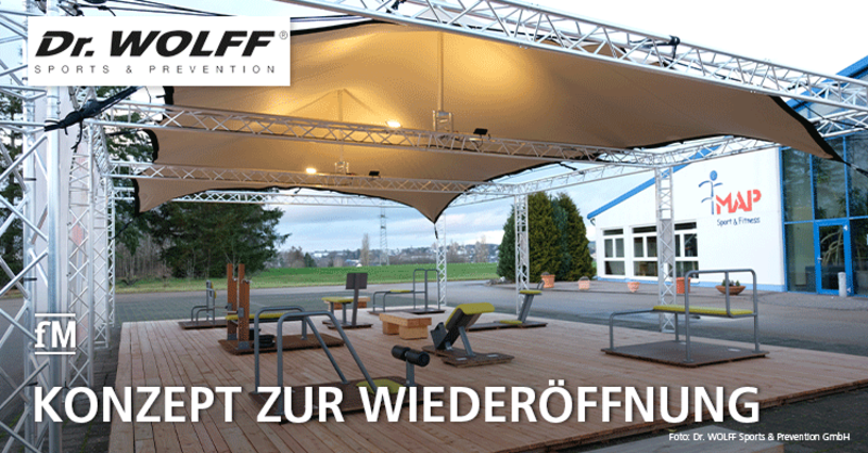 Konzept zur Wiedereröffnung der Fitnessstudios: Dr. Wolff Outdoor Campus für Functional Training und Co.