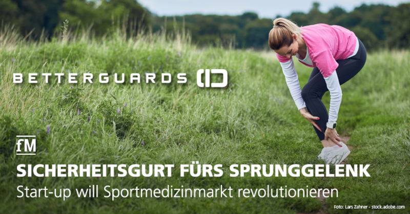 Berliner Start-up will Sportmedizinmarkt mit Erfindung des Betterguards Systems revolutionieren und Sportverletzungen vermeiden.