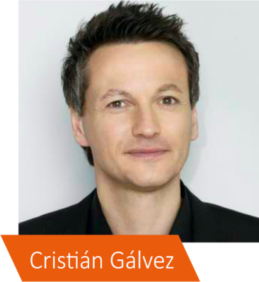 Autor, Coach und Moderator Cristián Gálvez verbindet modernste Erkenntnisse der angewandten Psychologie mit seiner Expertise als Coach von Persönlichkeiten aus Politik, Wirtschaft und Entertainment.