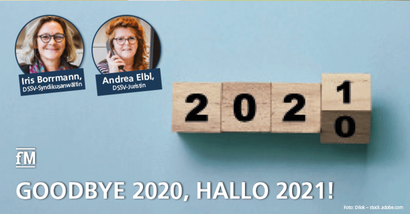 DSSV Recht: Goodbye 2020, hallo 2021!