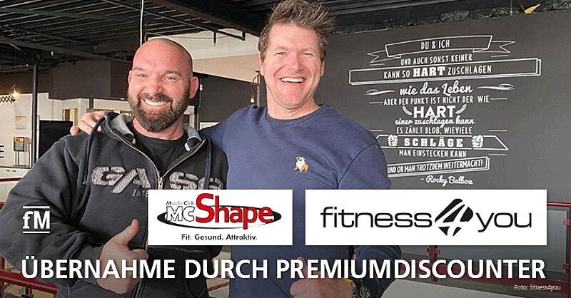 fitness4you: Übernahme durch Premiumdiscounter MC Shape