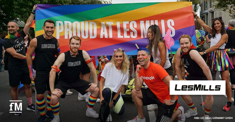 Spendenaktion zum Pride Month 2021 des Gruppenfitnessanbieters LES MILLS