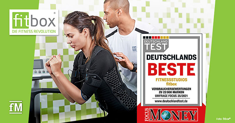 Ausgezeichnet: fitbox bietet Deutschlands bestes EMS-Training.