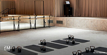 Im HEIMAT-Trainingskonzept treffen zugeschnittene Fitness Classes auf ein hochmodernes Gym.