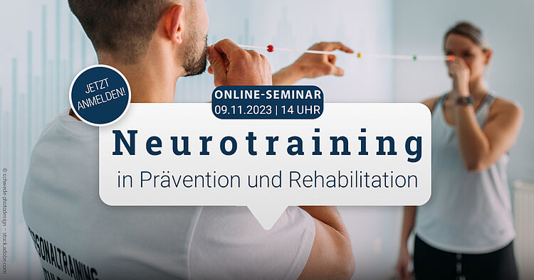 Neurotraining in Prävention und Rehabilitation – Online-Seminar des DSSV hier anmelden!