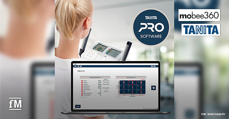 Kooperationspartner Tanita Europe und mobee 360 präsentieren neue Desktop-Software zur Trainingsplanung.