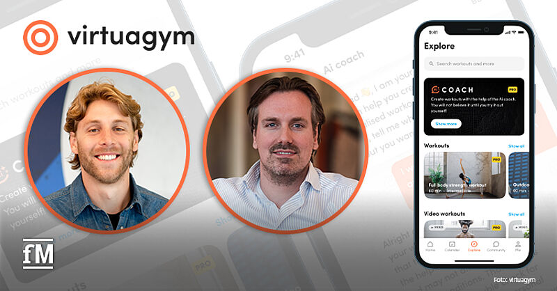 Neuer AI Coach von Virtuagym: CEO und Mitbegründer Hugo Braam (rechts) und Head of Enterprise Alex von Hagen