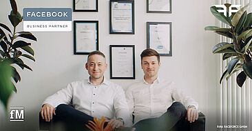 Erfreut über die Preferred Marketing Partnerschaft mit Facebook: Dominik Weirich (CEO, links) und Pascal Braun (CFO) von FACEFORCE