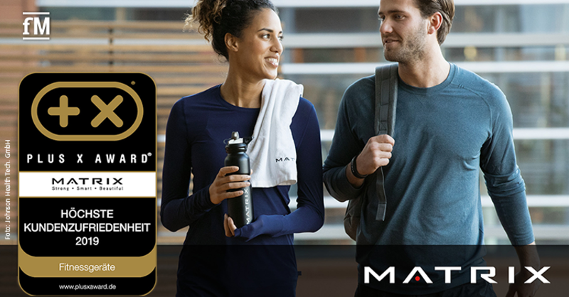 Marke mit der höchsten Kundenzufriedenheit des Jahres 2019 – MATRIX erhält Plus X Award