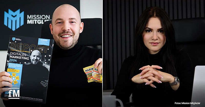 Daniel Großgarten und Francesca Reimer von Mission Mitglieder zum Top Marketingtrend 2024