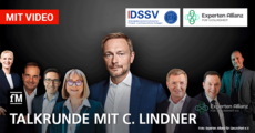 Fitness trifft Politik: Talkrunde mit FDP-Chef Christian Lindner, Ralf Moeller, DSSV-Präsidentin und Fitnessunternehmern