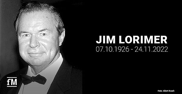 Branchenpionier Jim Lorimer (07.10.1926 - 24.11.2022) stirbt im Alter von 95 Jahren.