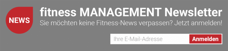 Ihnen hat dieser Artikel gefallen? Dann abonnieren Sie unseren fM Newsletter 'INSIDE' und verpassen Sie künftig keine fitness MANAGEMENT News mehr.