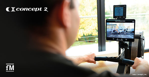 Der Performance Monitor 5 (PM5) von Concept2 ermöglicht es, in virtuellen Rennen auf dem Indoor Rower anzutreten.