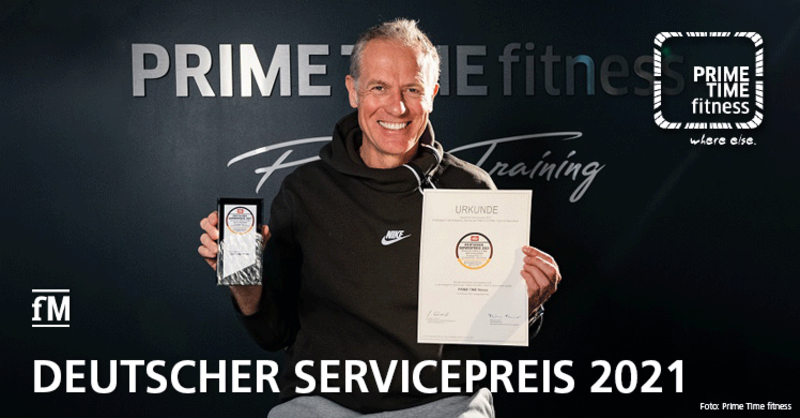PRIME TIME fitness – Deutscher Servicepreis 2021