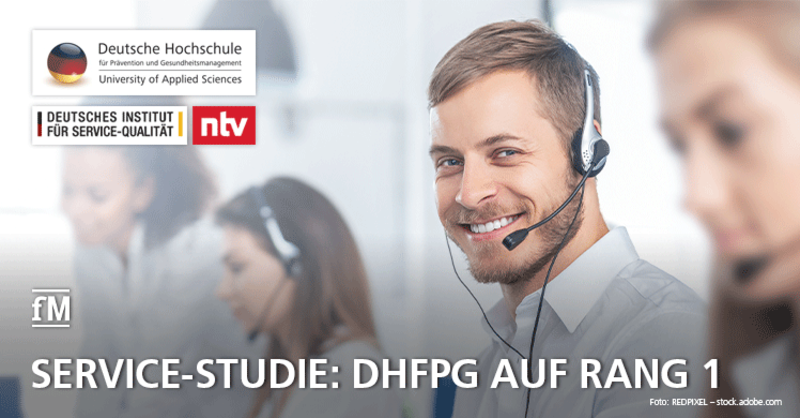 DHfPG ist Testsieger: ntv und das Deutsche Institut für Service Qualität testeten acht Hochschulen im Bereich Gesundheit