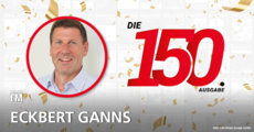 Eckbert Ganns, Geschäftsführer Life Fitness Europe GmbH, gratuliert der fMi zur 150. Ausgabe