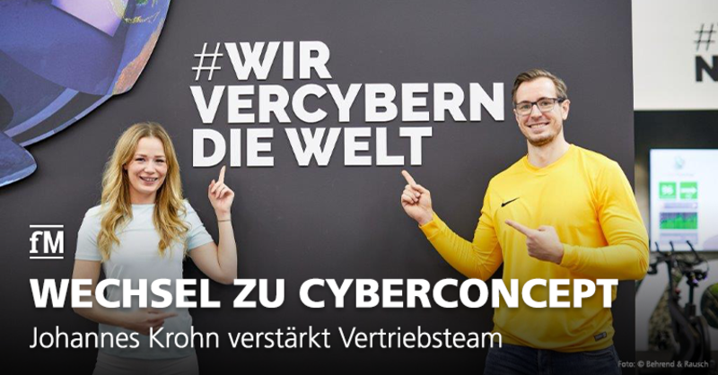 Johannes Krohn verstärkt CyberConcept-Vertriebsteam.