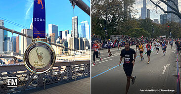 2023 TCS NYC Marathon: Finisher-Medaille und Impressionen aus New York