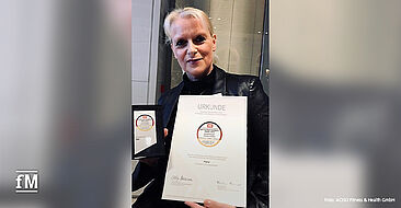 Ulrike Schönfelder (ACISO/INJOY Unternehmenskommunikation) nahm die Auszeichnung entgegen.