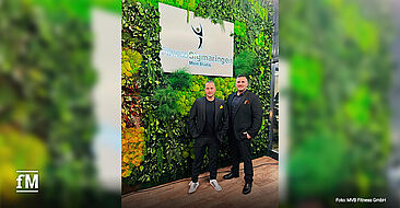 Gesellschafter Michael Maute und Massimo Vicino beim VIP Pre-Opening 'Fitness Sigmaringen'