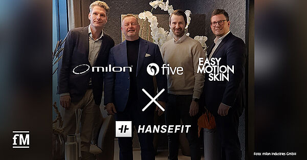 milon, five und EasyMotionSkin verkünden enge strategische Partnerschaft mit Firmenfitnessanbieter Hansefit