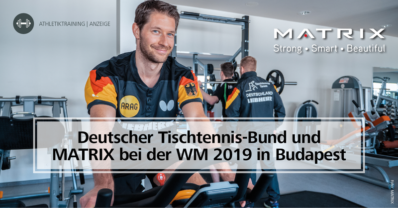 Der Deutsche Tischtennis-Bund setzt mit MATRIX einen Kooperationspartner mit Nationalmannschaftserfahrung 