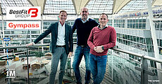 Kooperationspartner (von links): Samuel Turnwald (Gympass), Stephan Schulan, Fabian Edelmann (beide BestFit Group).