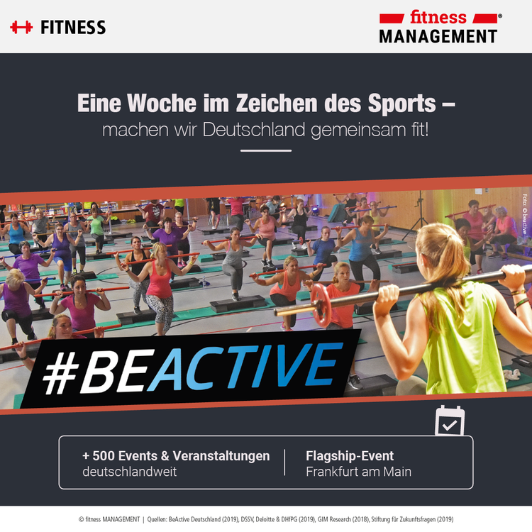#BeActive unter diesem Motto setzt die EU-Komission in der Europäischen Woche des Sports ein Zeichen für mehr Bewegung.