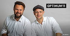 Georg Wagner (links, Geschäftsführer Optimum11) spricht im Interview über BestWipes Desinfektionstücher