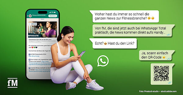 Folgen Sie bereits dem fitness MANAGEMENT WhatsApp-Kanal?
