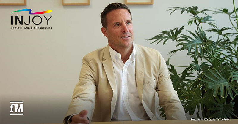 Dirk Rupprecht, Geschäftsführer FITCOMPANY, freut sich auf die Umfirmierung zum INJOY Health- and Fitnessclub