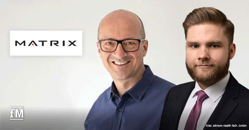 Neu bei MATRIX in der Schweiz: Oliver Mueller (links) übernimmt Geschäftsführung der Johnson Health Tech. GmbH in der Schweiz, Niklas Hinsch verstärkt das Vertriebsteam.