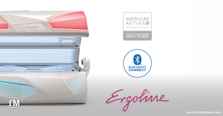 Der Ergoline Balance 770+ verfügt über 70 Beauty Light LEDs für Hautpflege im Gesicht und Dekolleté.