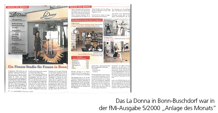 Das La Donna in Bonn-Buschdorf war in der fMi-Ausgabe 5/2000 „Anlage des Monats”