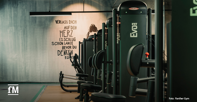 Blick in den Trainingsbereich des 'Panther Gym' in Augsburg