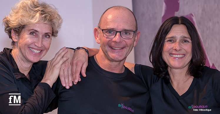 Die drei Geschäftsführenden der Fitboutique-Studios (von links): Ulrike Koschat, Gerald Moser und Andrea Jonas