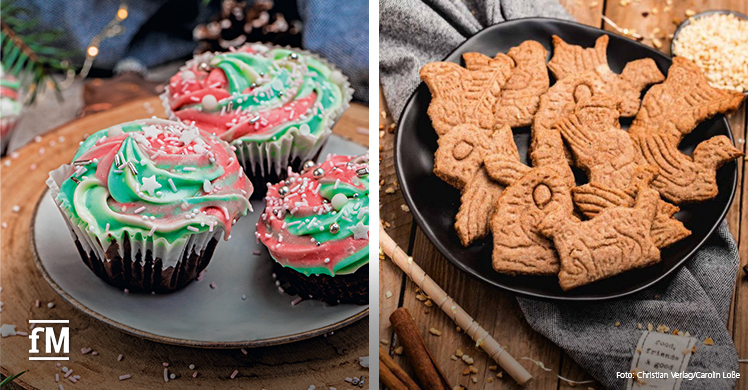 Spekulatius und weihnachtliche Cupcakes