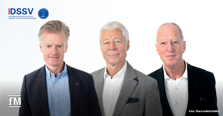 Das Vorstandstrio des DSSV e.V. (von links): Ralf Capelan (Schatzmeister), Prof. Dr. Thomas Wessinghage (Präsident) und Werner Kündgen (Vizepräsident).