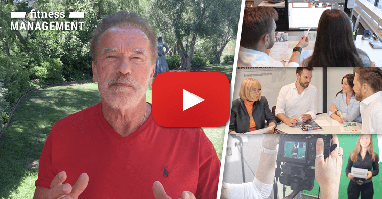 Arnold Schwarzenegger liest 'fitness MANAGEMENT international' (fMi): Schau dir jetzt den fM Imagefilm an