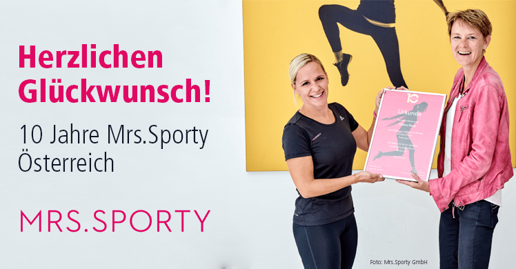10 Jahre Mrs.Sporty in Österreich