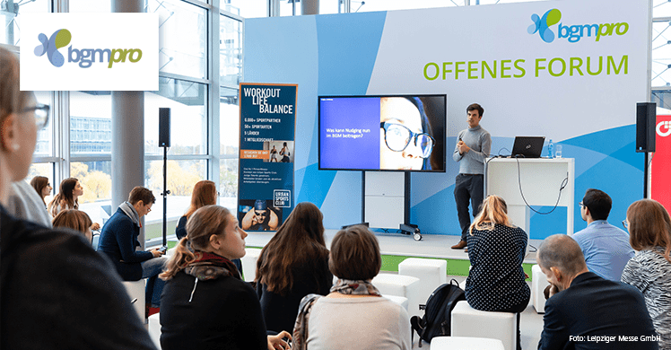 Fachmesse und Kongress für Betriebliches Gesundheitsmanagement am 18. und 19. November 2019 im Congress Center Leipzig.