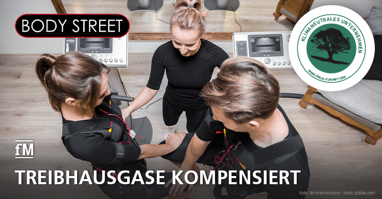 Prima Klima: Bodystreet als klimaneutrales Unternehmen ausgezeichnet