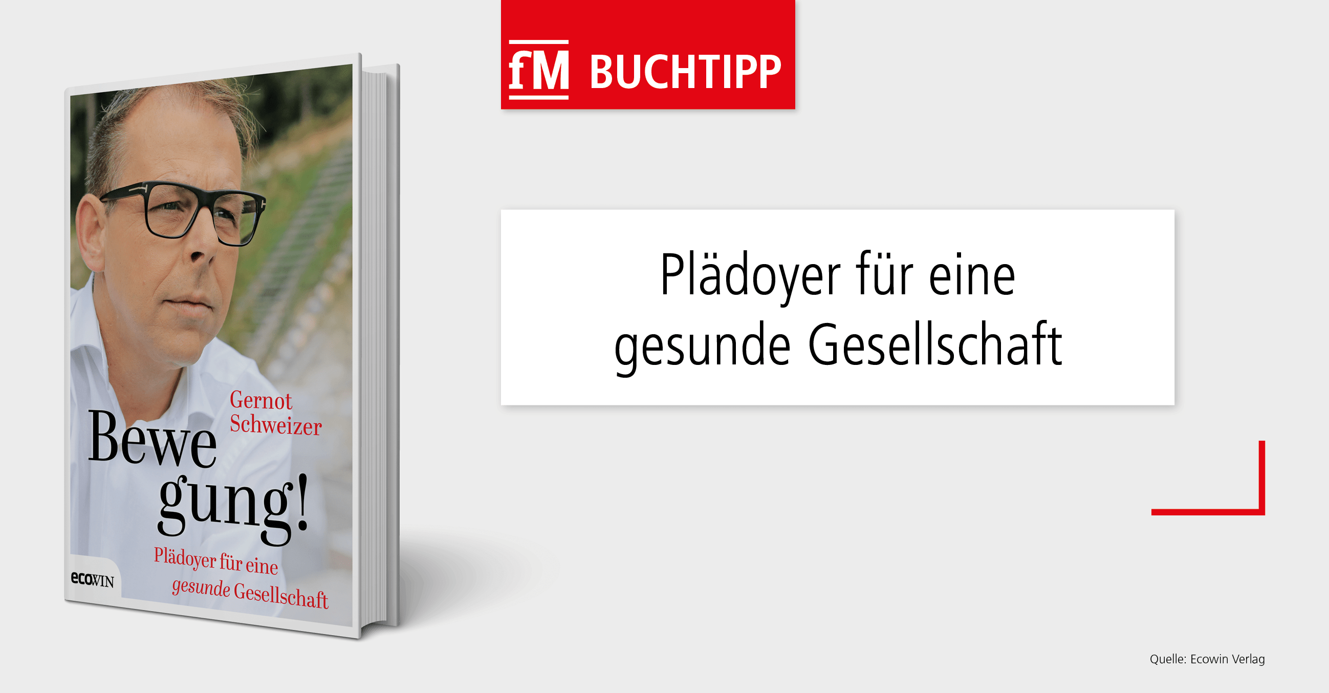 Experte aus Österreich liefert in unserem Buchtipp 'Bewegung!' ein Plädoyer für eine gesunde Gesellschaft.