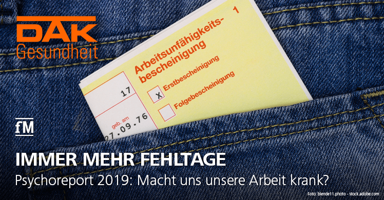 Zahl der Fehltage seit 1997 verdreifacht: Langzeit-Analyse zeigt außerdem, dass Krankmeldungen wegen Depressionen am häufigsten sind.