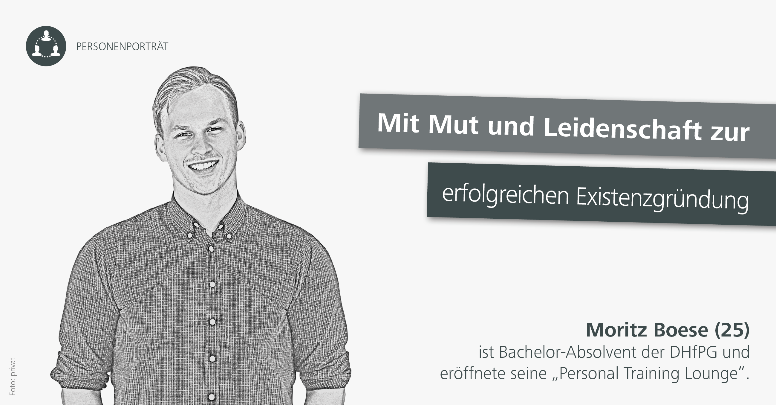 Im Portrait: DHfPG-Absolvent und Studioinhaber Moritz Boese