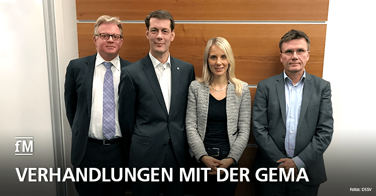 DSSV: Verhandlungen mit der GEMA