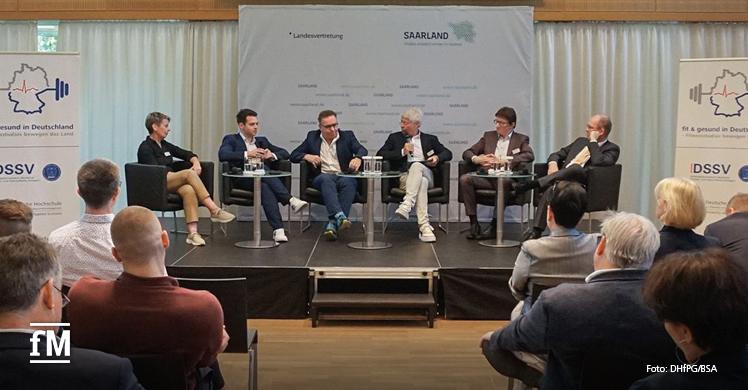 8. Parlamentarischer Abend des DSSV e. V., der DHfPG und der BSA-Akademie in Berlin mit Vertretern aus der Fitness- und Gesund- heitsbranche, den Krankenkassen, Medizinern und der Politik